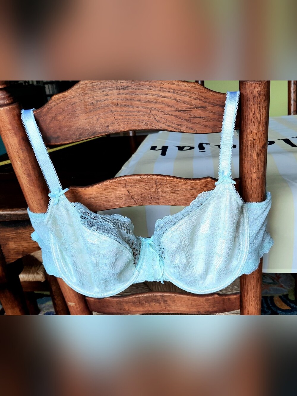 Panache Superbra Sienna 4471 Lace Underwire Balconette Bra - Pale Green 30G